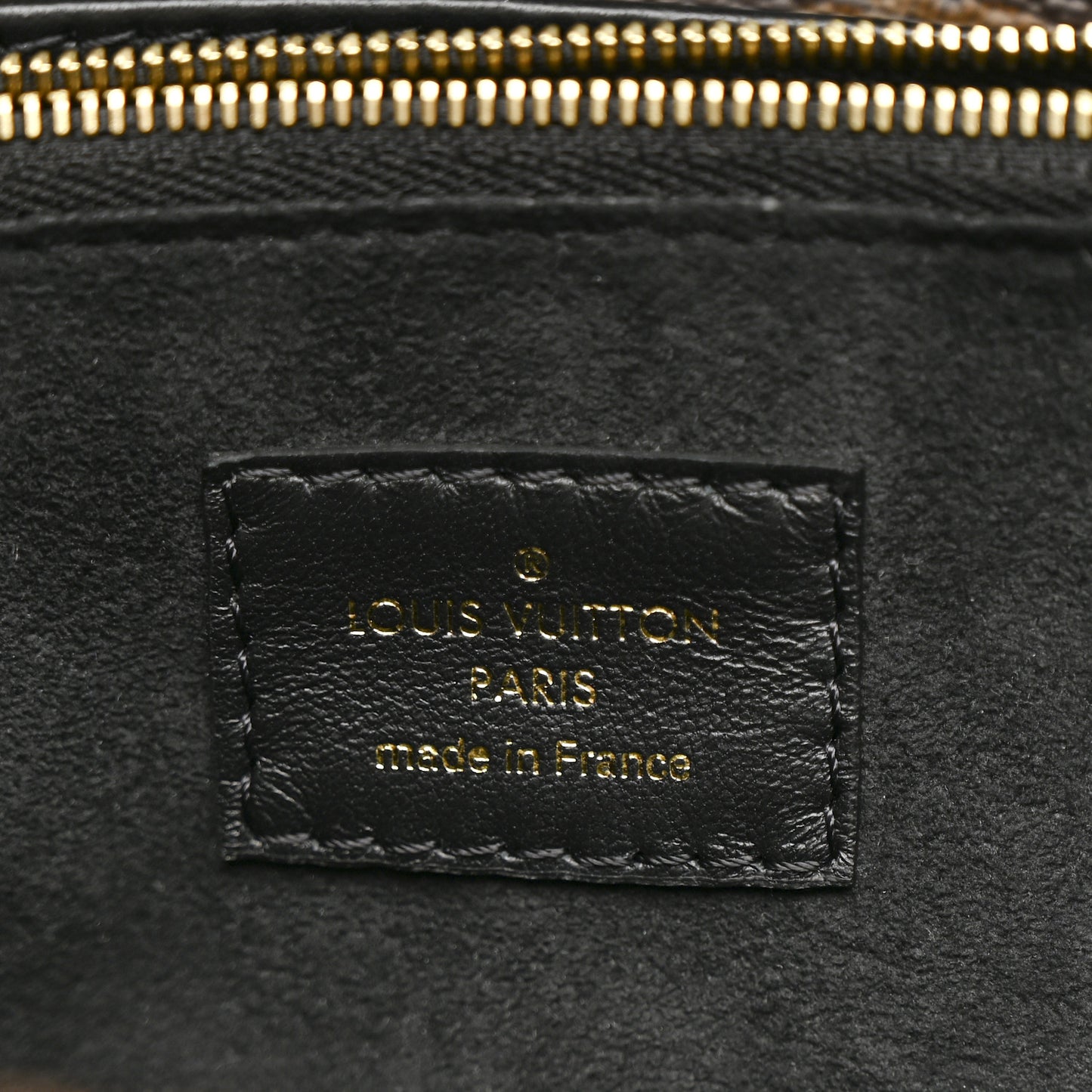 Grained Calfskin Monogram Double V Black