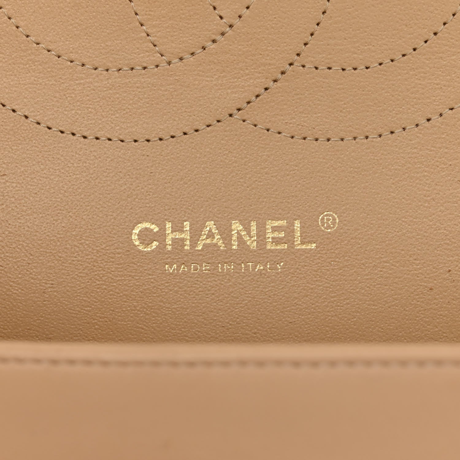 Chanel Lambskin Quilted Jumbo Double Flap Beige 6 of 26