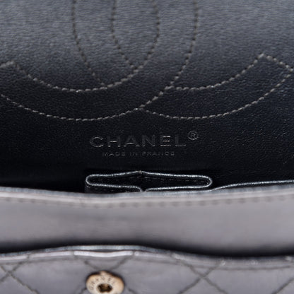 Chanel Metallic Aged Calfskin Quilted 2.55 Reissue 225 Flap Silver 10 of 11
