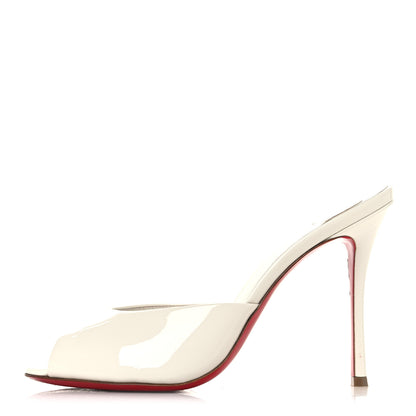 Christian Louboutin Patent Me Dolly 100 Sandals 37.5 White 1 of 10