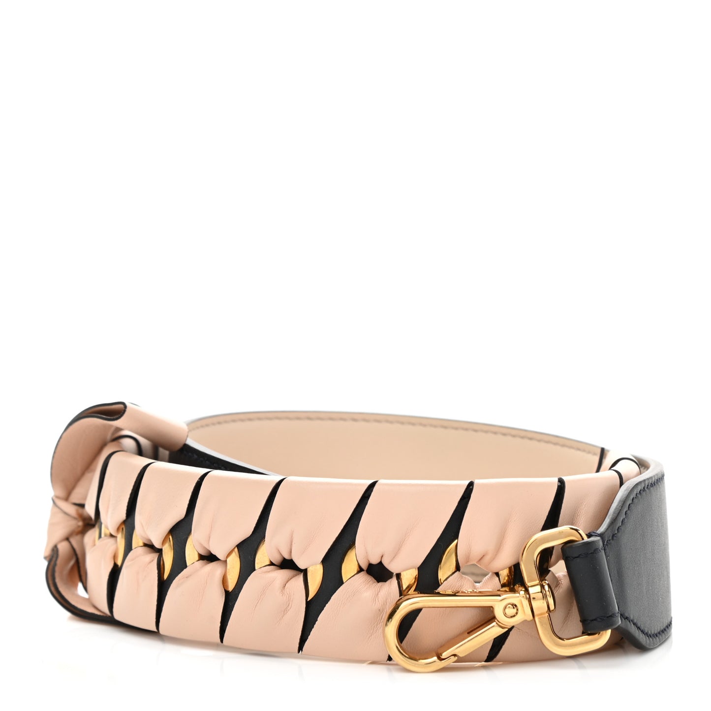 Vitello Century Nappa Lace Up Bow Strap You Blue Notte Plaster