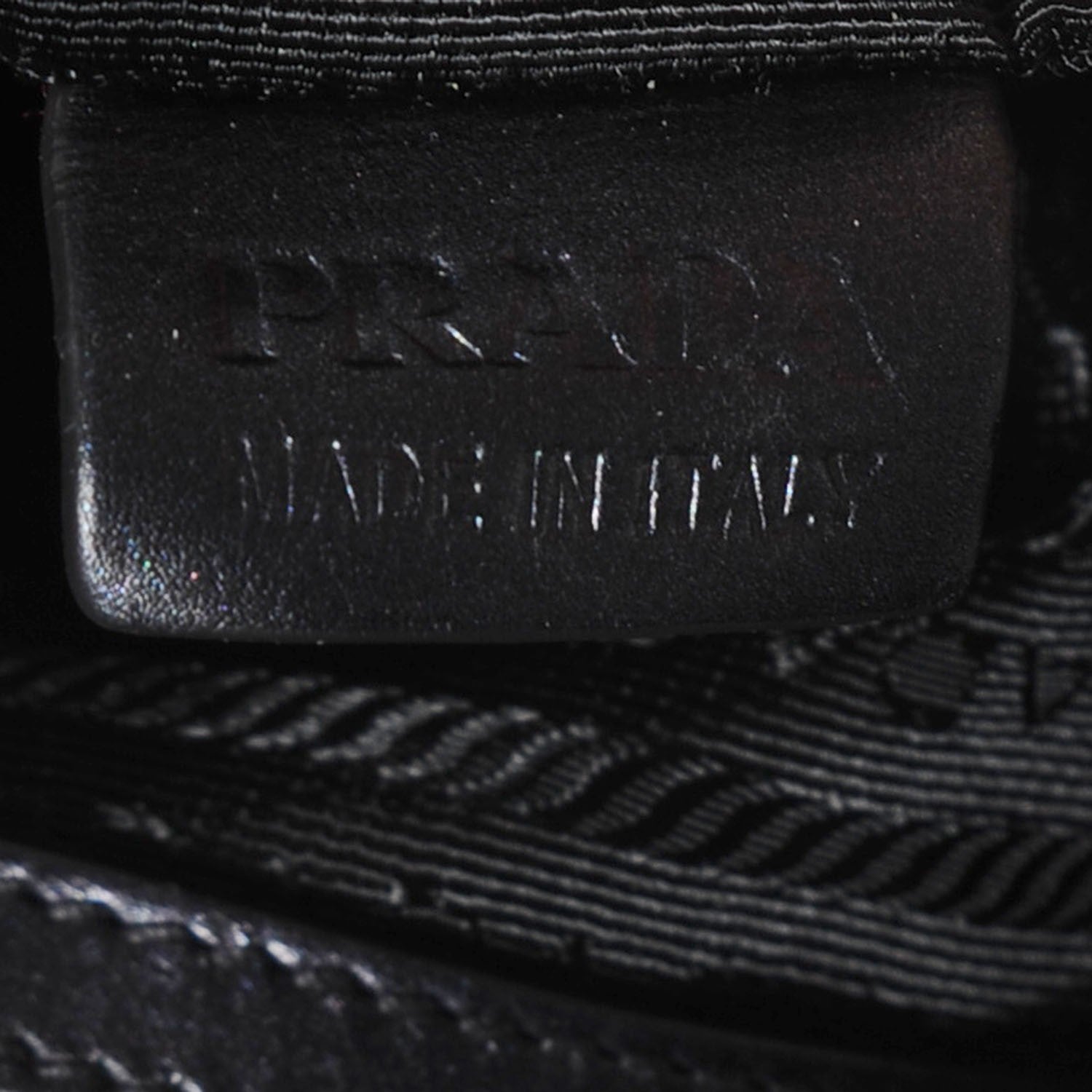 Prada Vitellino Mordo Shoulder Bag Anthracite 9 of 10