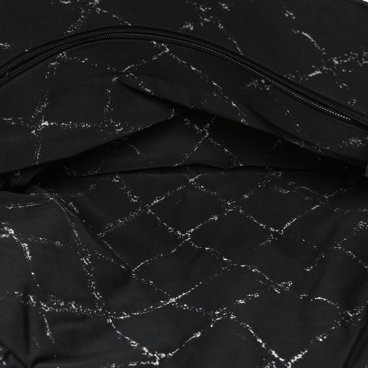 Nylon Travel Duffel Bag Black