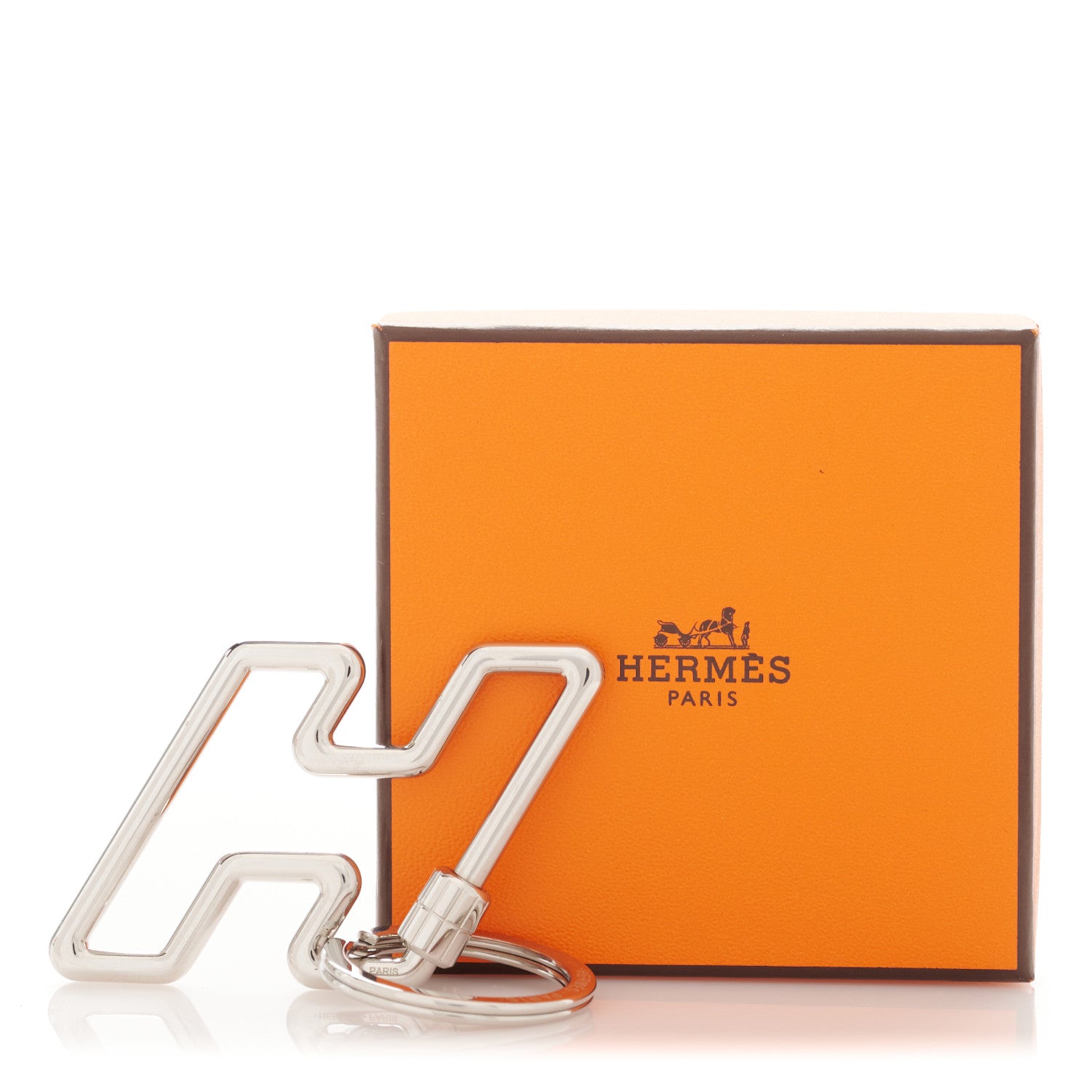 【新品未使用】Hermès H Too Speed key ring Hermes Key Ring H Too Speed Stainless Steel | Mightychic
