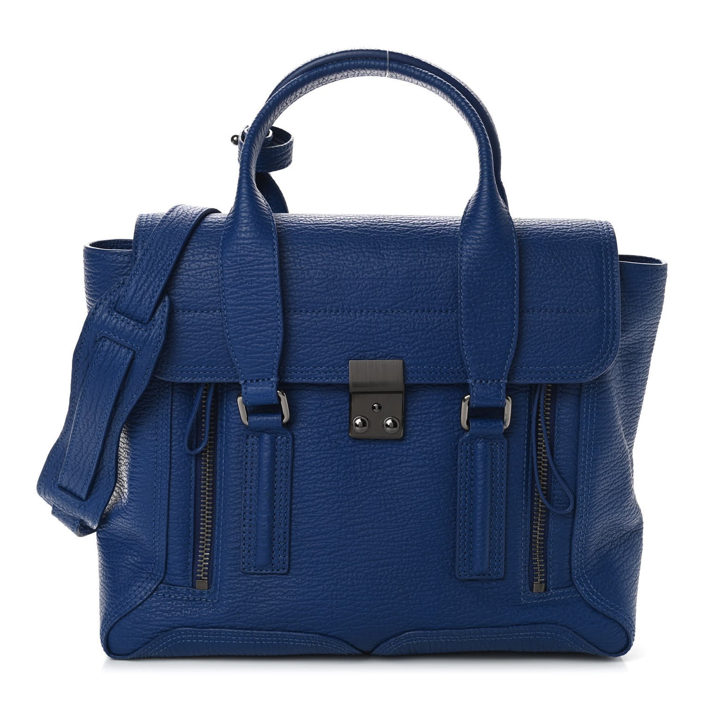 Medium Pashli Satchel Cobalt Blue