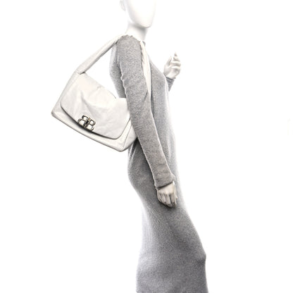 Balenciaga Calfskin Monaco Sling Shoulder Bag White 4 of 37