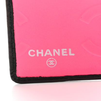 Chanel Calfskin Quilted Cambon Bi-Fold Wallet Black White 7 of 9