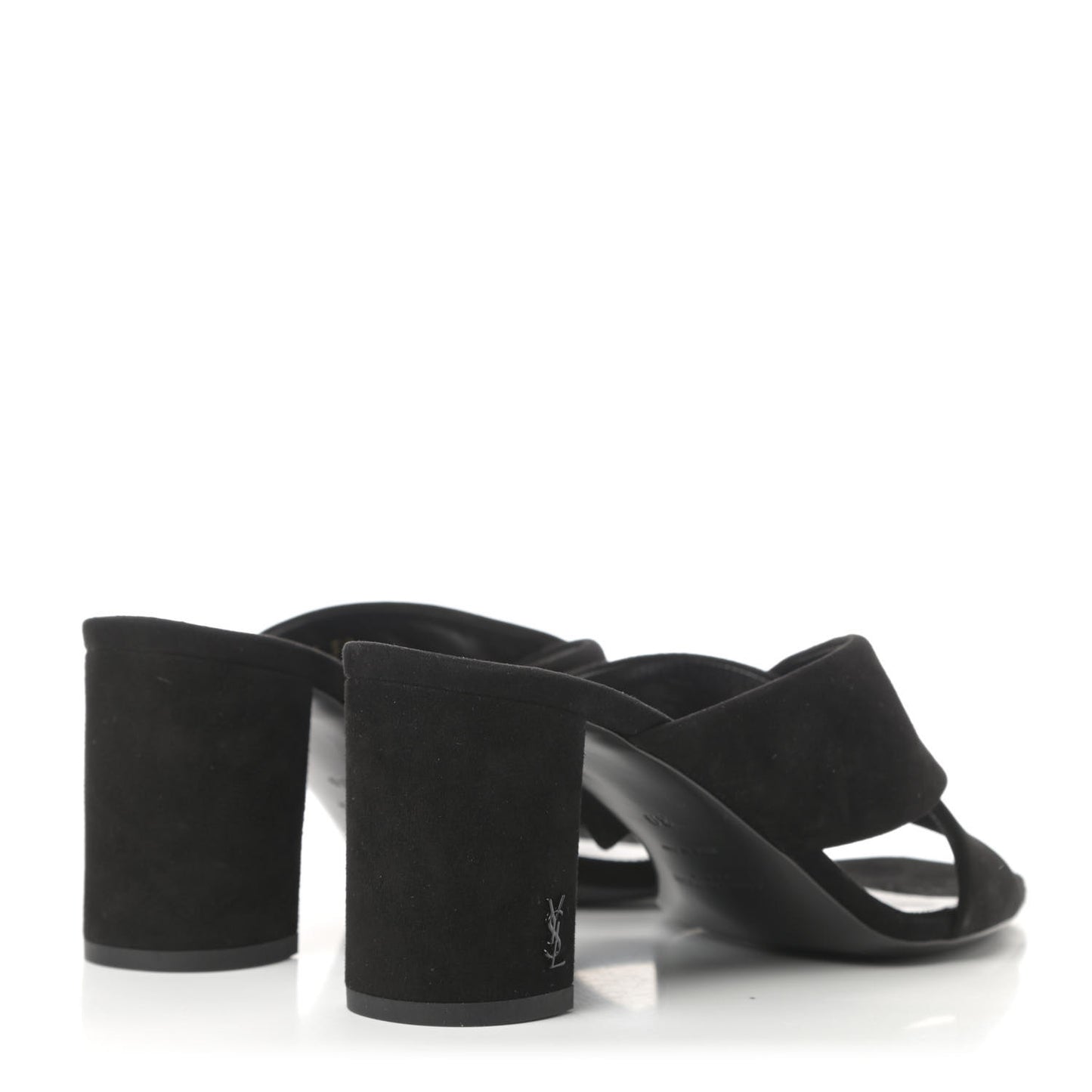 Suede LouLou 70 Mule Sandals 39 Black