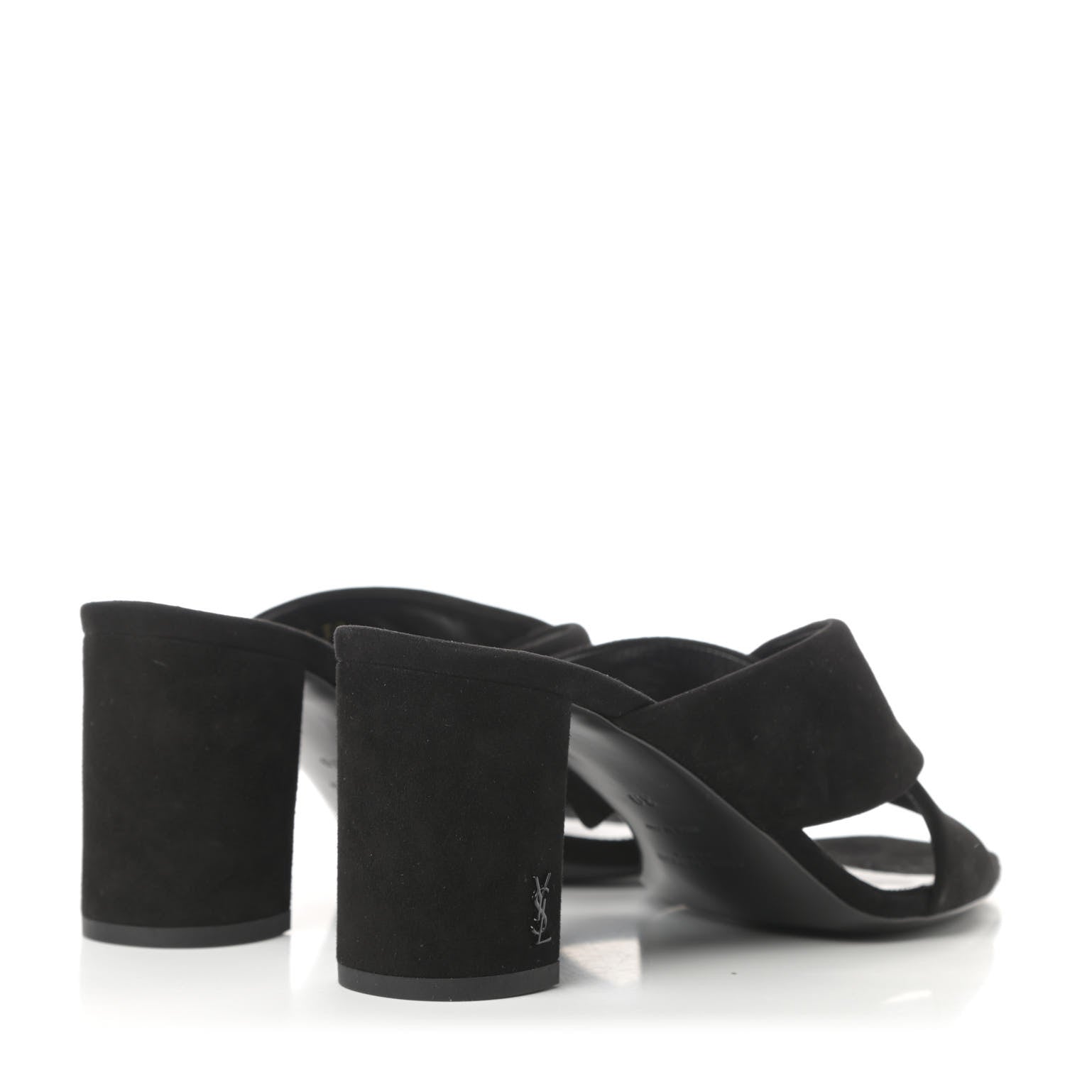 Saint Laurent Suede LouLou 70 Mule Sandals 39 Black 4 of 9