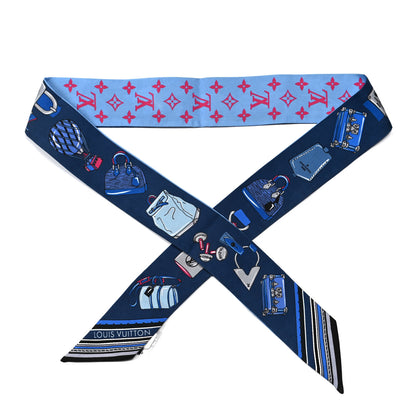 Louis Vuitton Silk Monogram Essentials LV BB Bandeau Blue 1 of 6