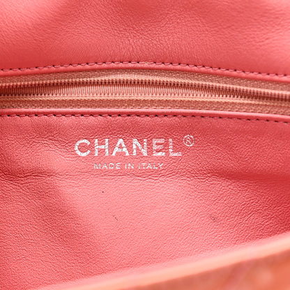 Chanel Patent Chevron Quilted Medium Single Flap Pink 6 of 11