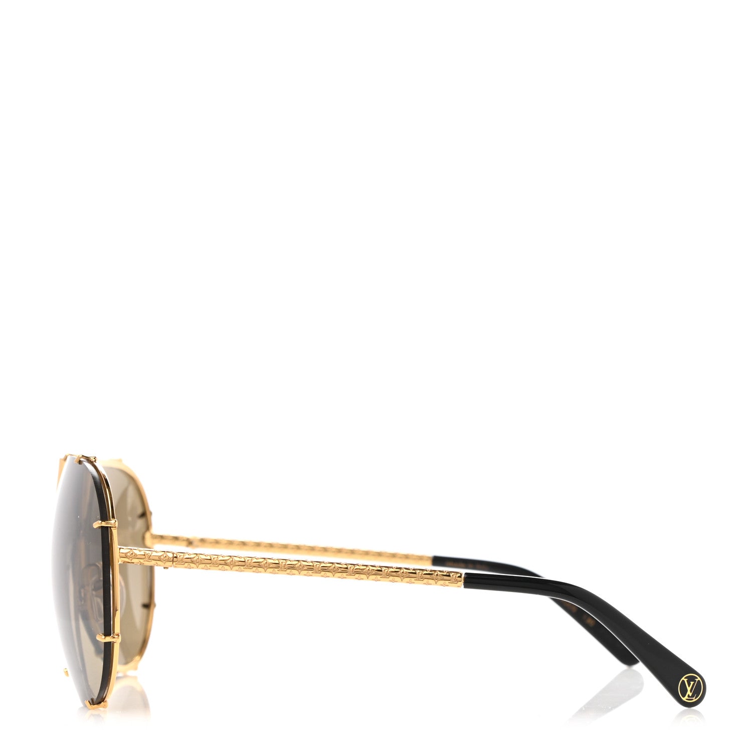 Louis Vuitton Metal LV Drive Sunglasses Z0897W Black Gold 2 of 9