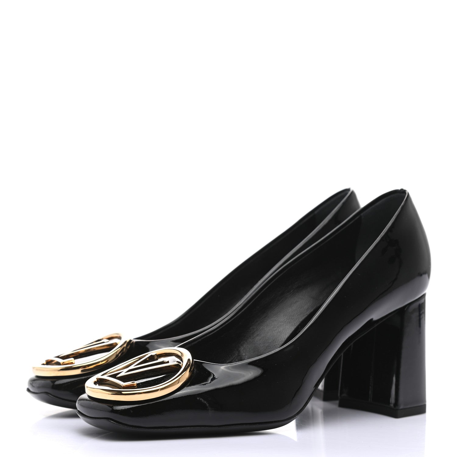 Louis Vuitton Patent Madeleine Pumps 36 Black 2 of 8