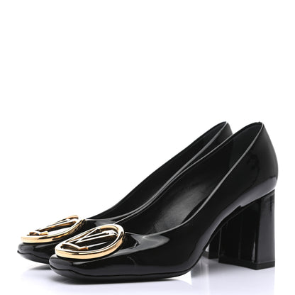 Louis Vuitton Patent Madeleine Pumps 36 Black 2 of 8