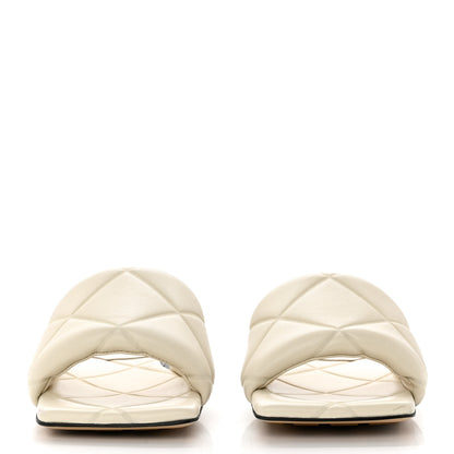 Bottega Veneta Nappa Quilted Rubber Lido Flat Sandals 37 Sea Salt 2 of 7