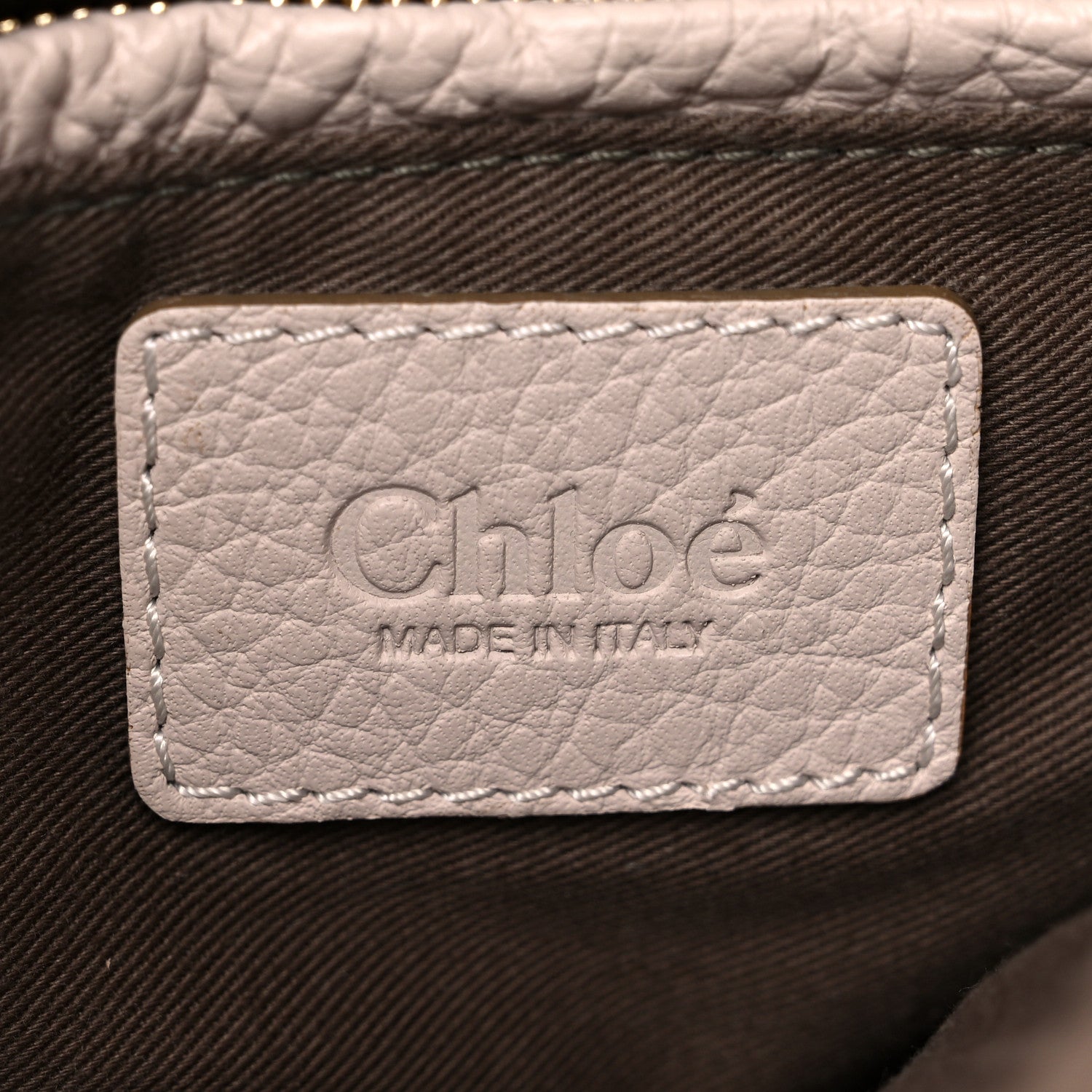 Chloe Calfskin Medium Marcie Satchel Abstract White 6 of 13