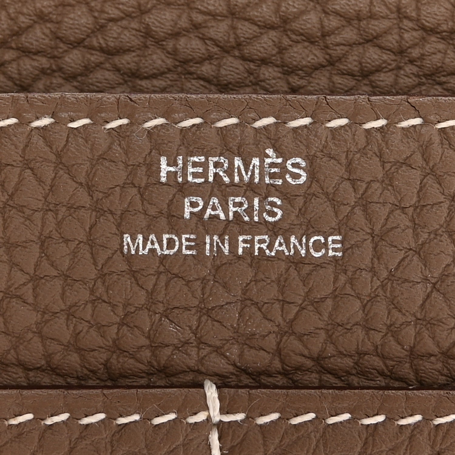 Hermes Togo Dogon Duo Wallet Etoupe 8 of 9