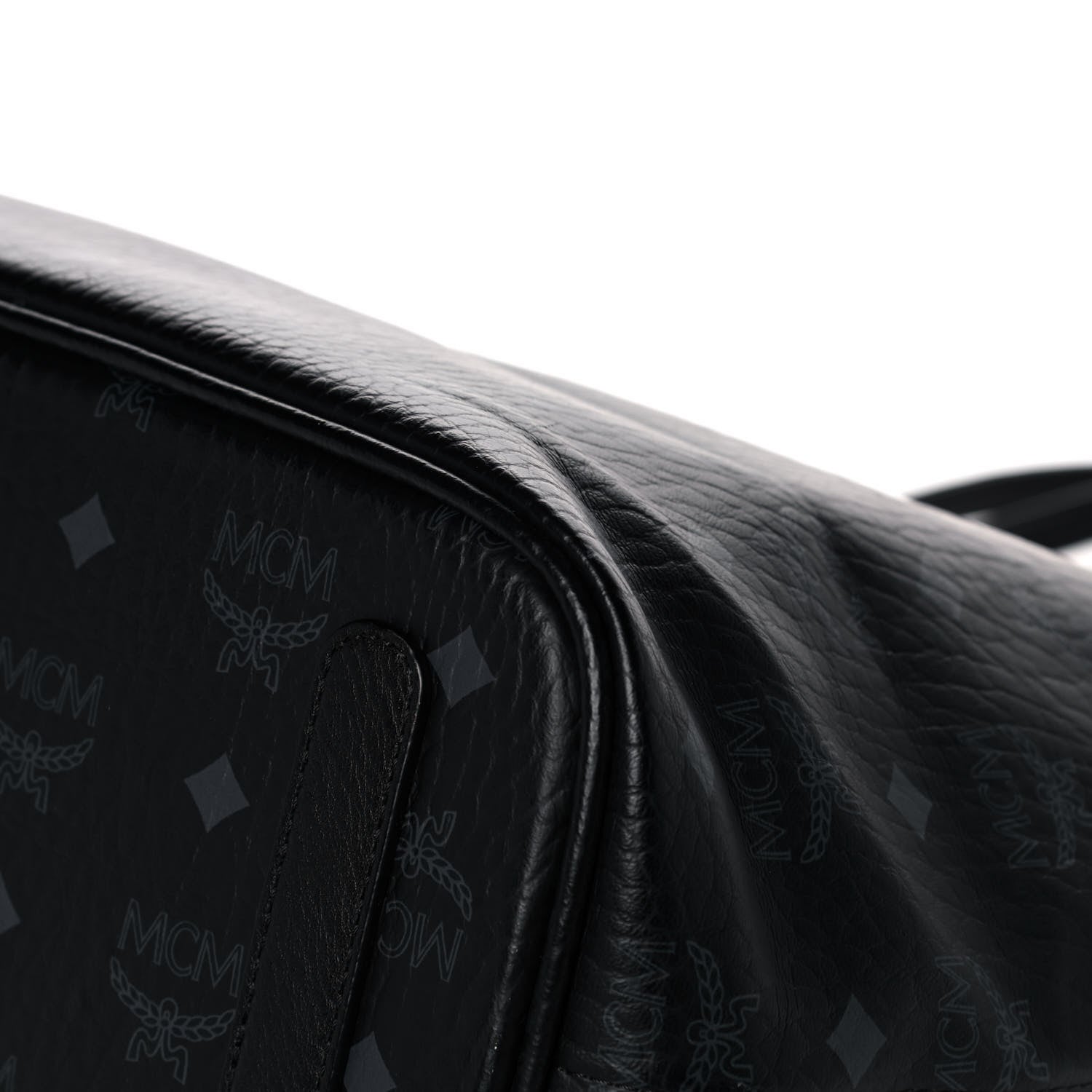 MCM Visetos Medium Liz Reversible Shopper Tote Black 11 of 11