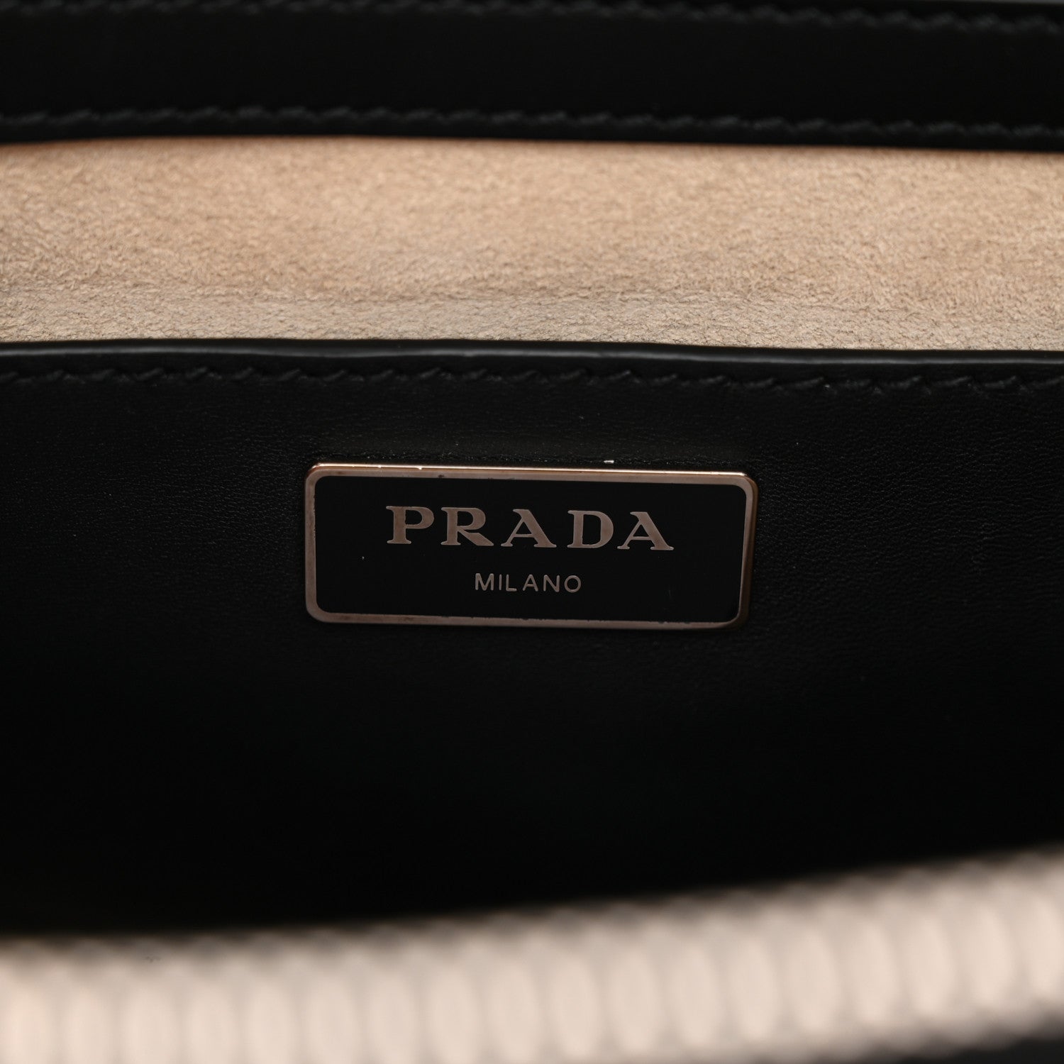 Prada City Calf Hand Stitched Large Galleria Double Zip Tote Black 7 of 13