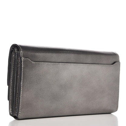 Alexander Wang Metallic Calfskin Lydia Fold Over Clutch Bag Gunmetal 3 of 7