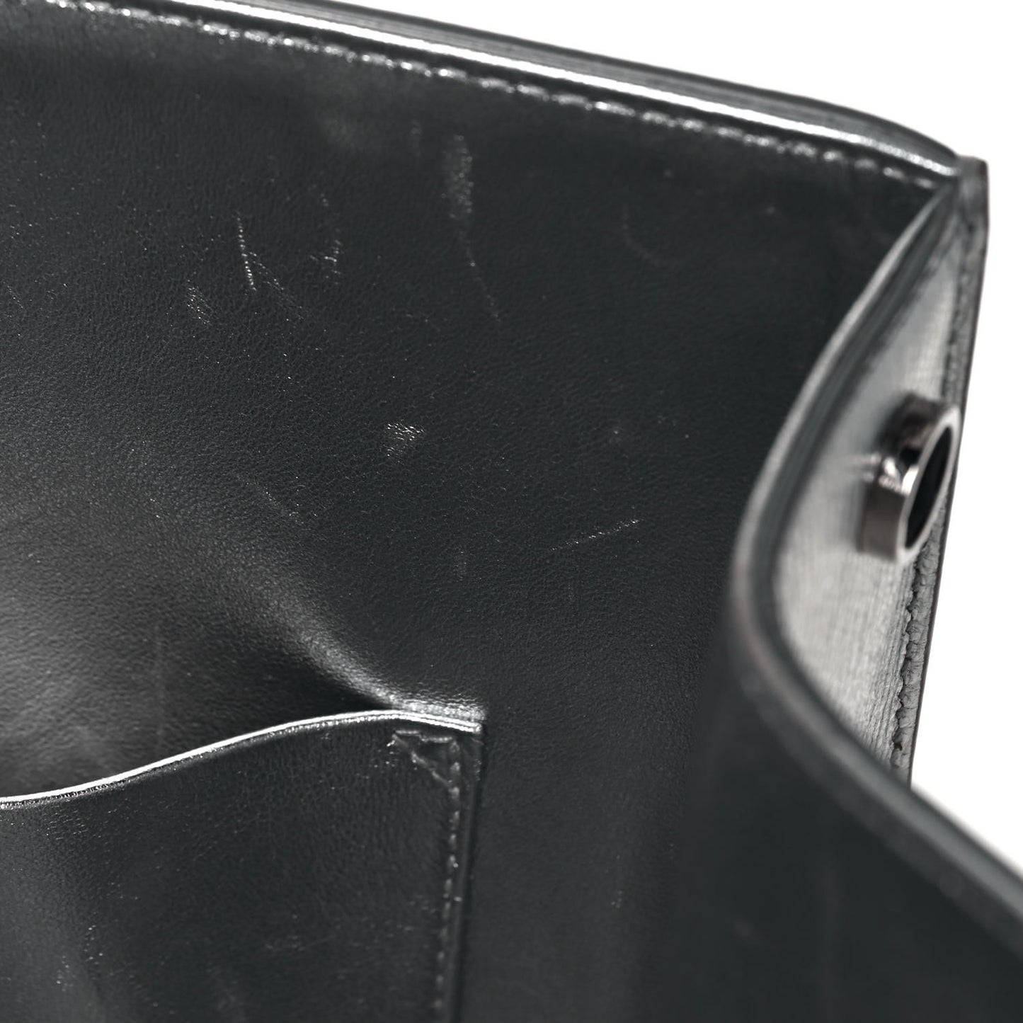 Metallic Goatskin Medium Diorever Flap Silver