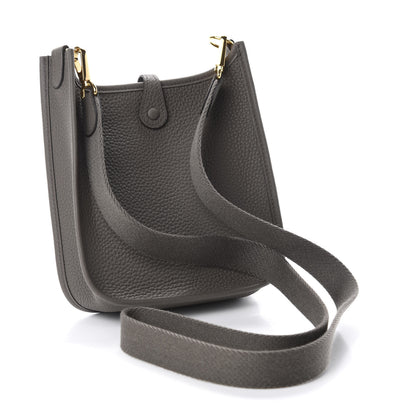 Hermes Taurillon Clemence Evelyne TPM Etain 2 of 10