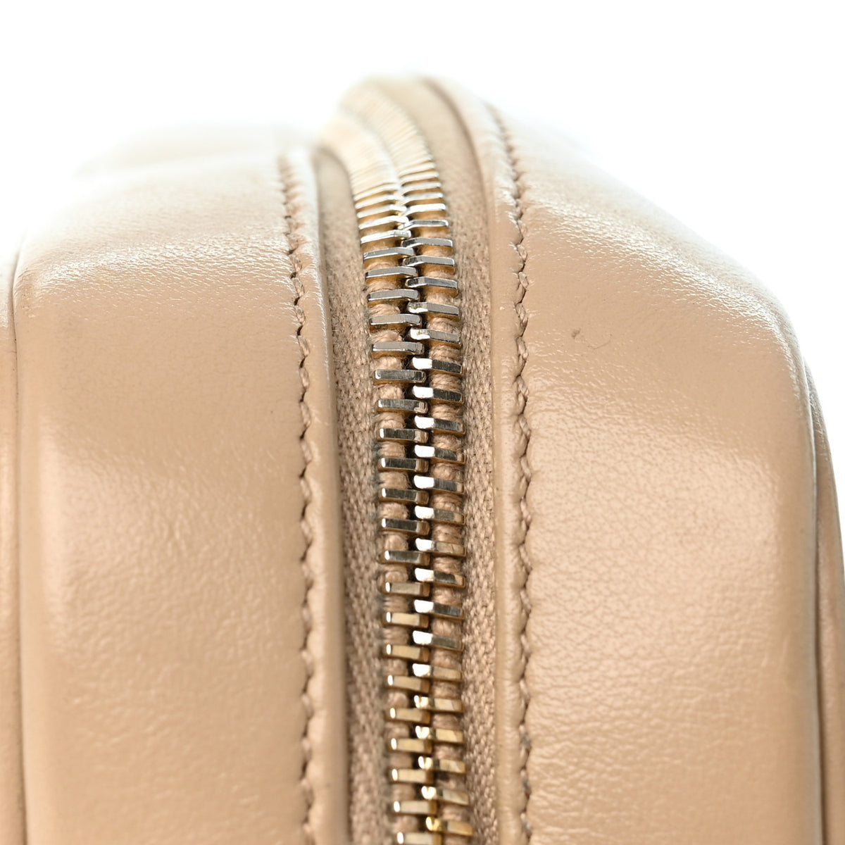 Calfskin Matelasse Monogram Lou Camera Bag Dark Beige