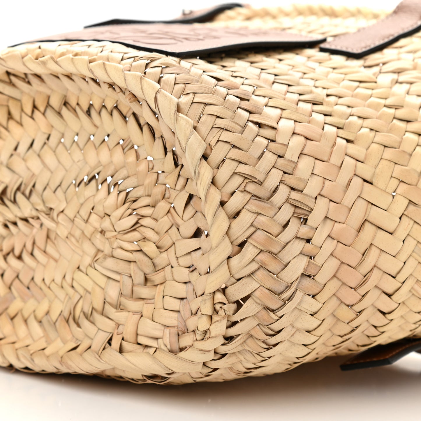 Raffia Small Basket Tote Bag Natural Tan