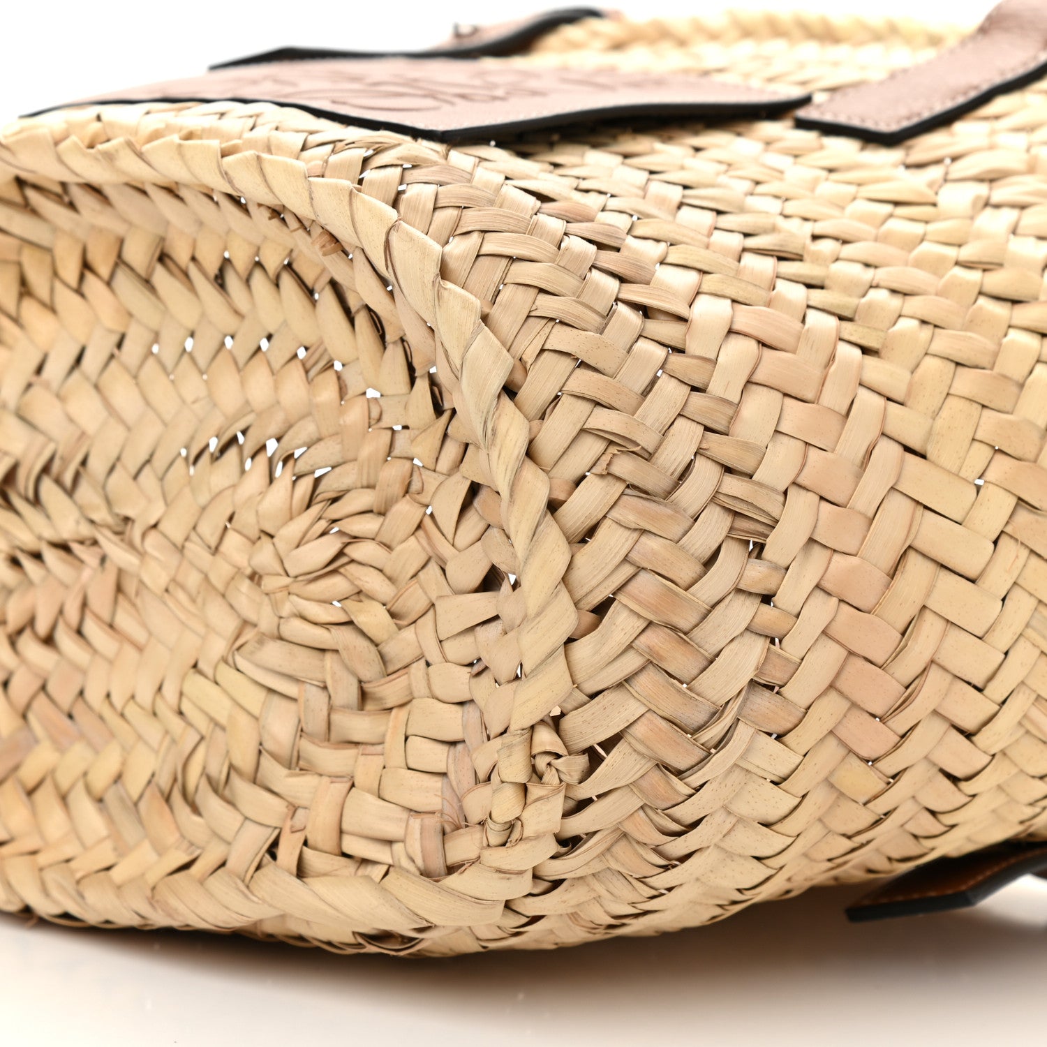 Loewe Raffia Small Basket Tote Bag Natural Tan 9 of 10