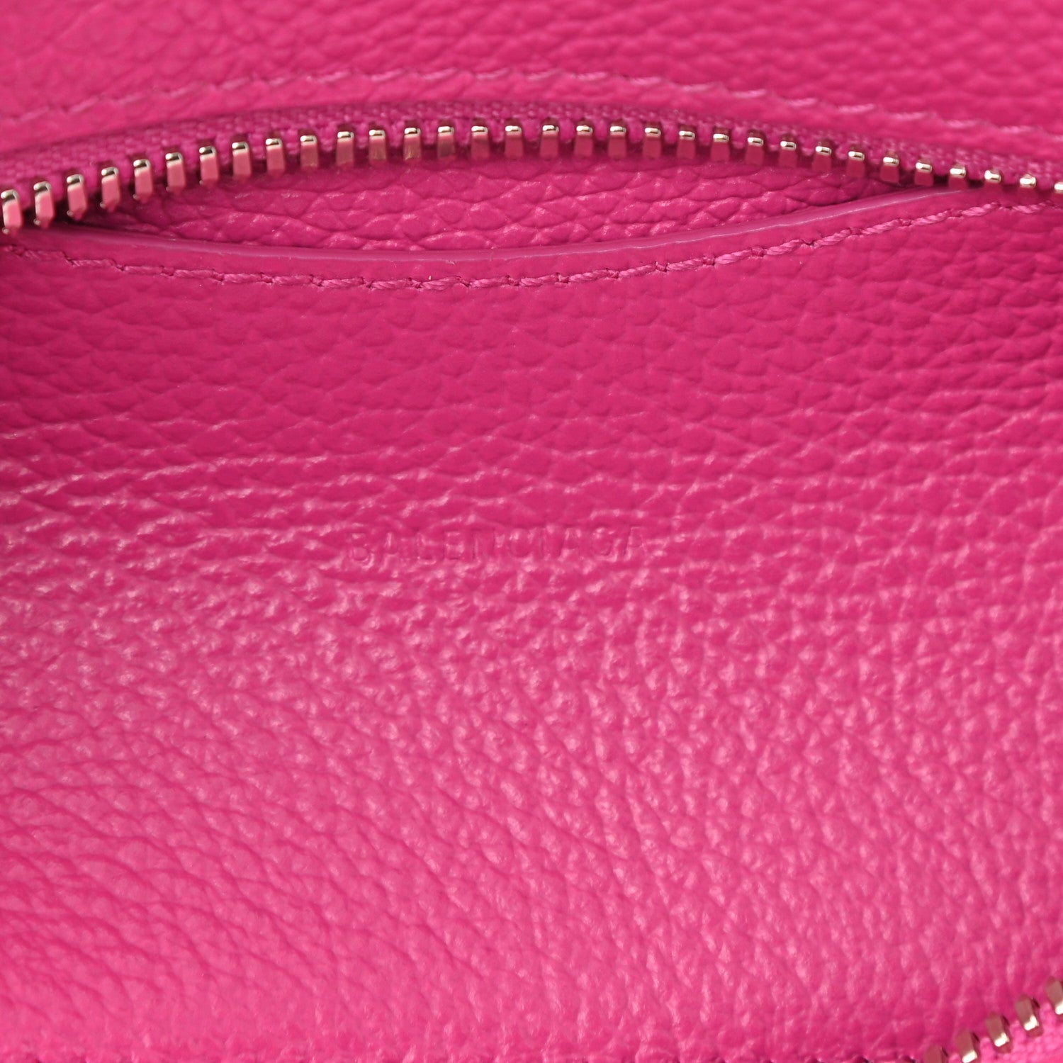 Balenciaga Grained Calfskin Neo Classic Silver Hardware Mini City Fuchsia 6 of 8