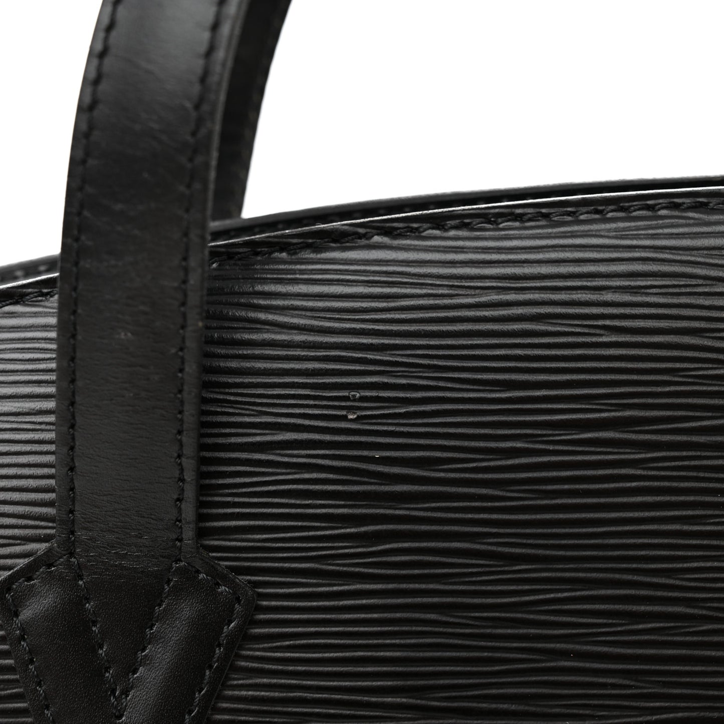 Epi Saint Jacques PM Long Straps Black