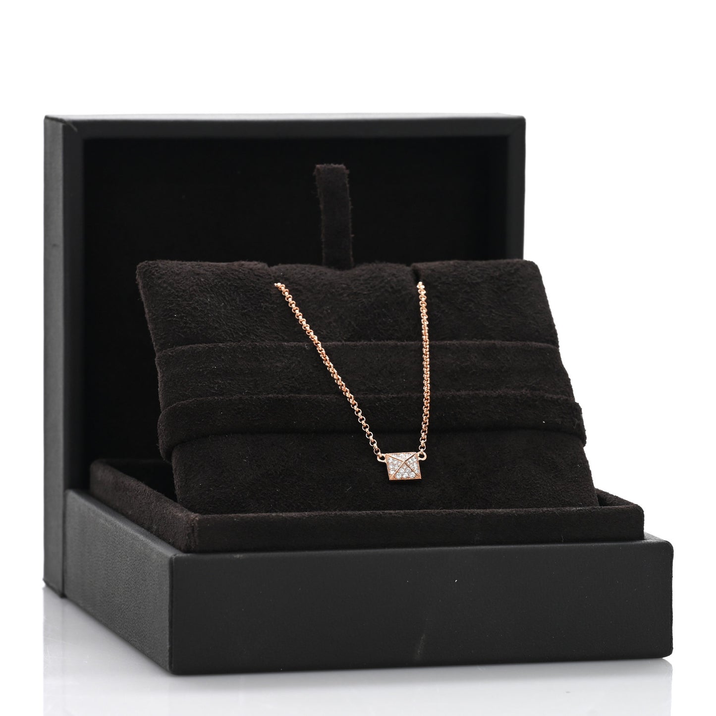 18K Rose Gold Diamond Clou d'H Pendant Necklace