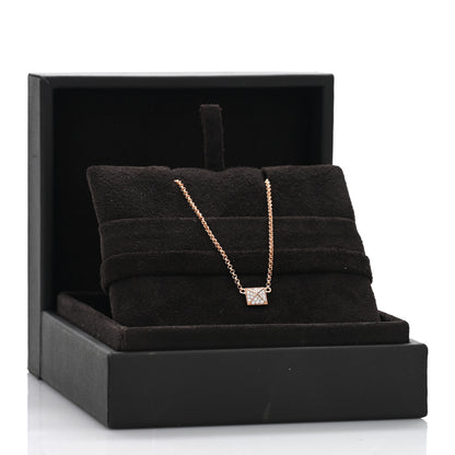 Hermes 18K Rose Gold Diamond Clou d'H Pendant Necklace 5 of 5