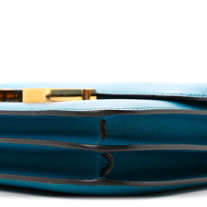 Hermes Tadelakt Constance 18 Bleu Izmir 10 of 10