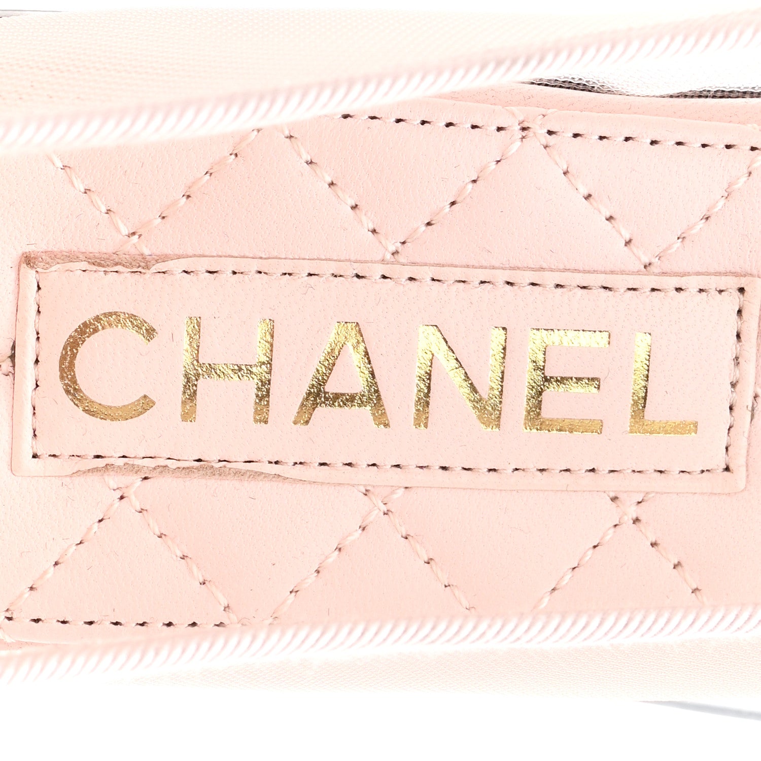Chanel Mesh Grosgrain CC Ballerina Flats 38.5 Pink Black 8 of 9
