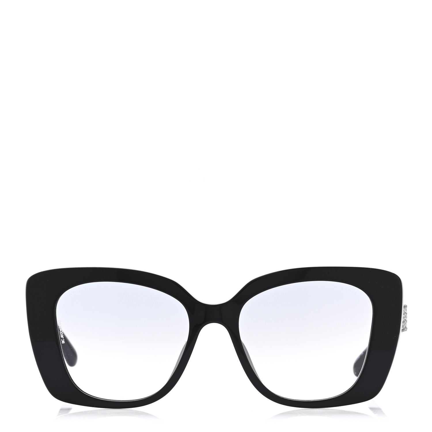 Chanel Acetate Strass Square Sunglasses 5422-B-A Black 3 of 6
