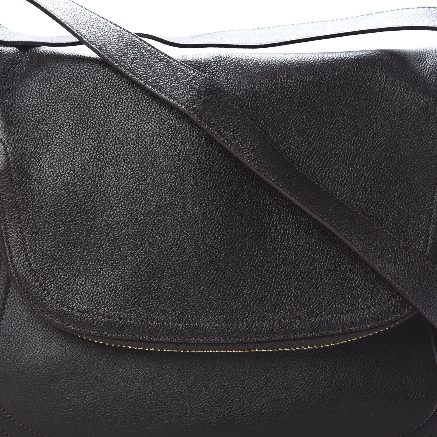 Tom Ford Pebbled Calfskin Large Jennifer Dark Brown 9 of 15