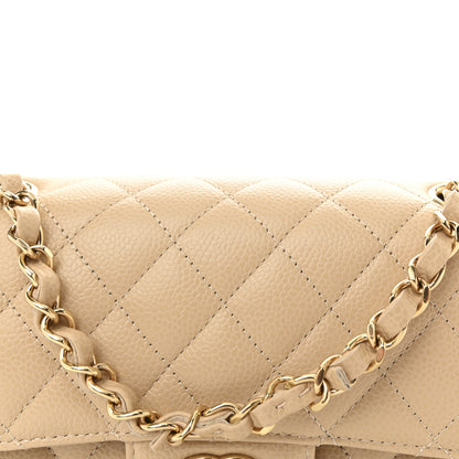 Chanel Caviar Quilted Small Double Flap Beige 8 of 11