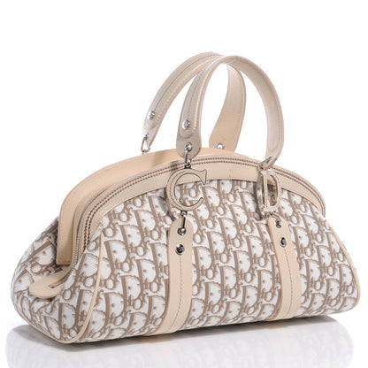 Christian Dior Monogram Vintage Flowers Frame Satchel 3 of 8