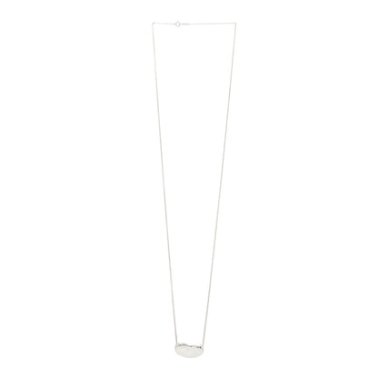 Tiffany Sterling Silver 25mm Elsa Peretti Bean Pendant Necklace 3 of 5