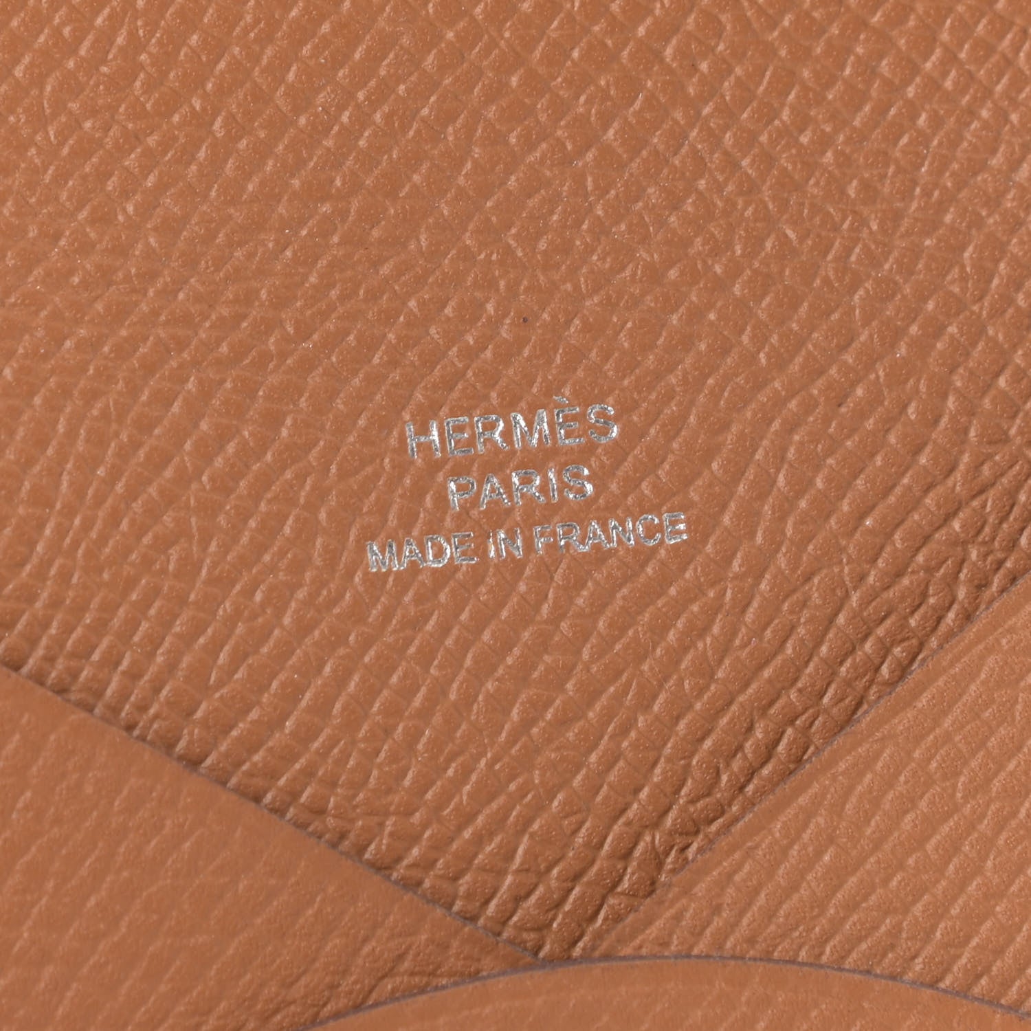 Hermes Epsom Calvi Card Case Gold 5 of 7