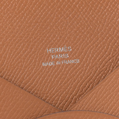 Hermes Epsom Calvi Card Case Gold 5 of 7