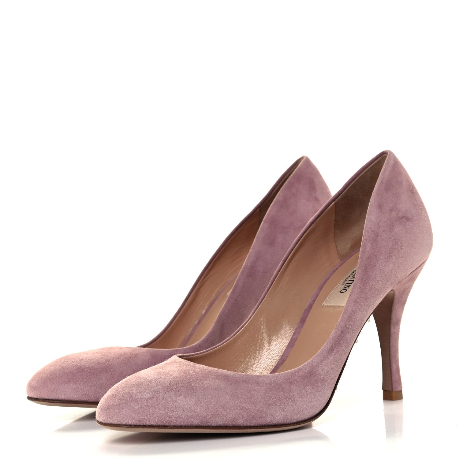 Valentino Garavani Suede Rockstud Killer Stud 90mm Pumps 37 Lipstick 3 of 12