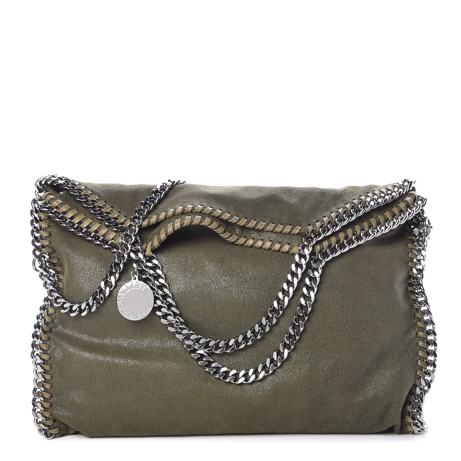 Stella McCartney Shaggy Deer Falabella Fold Over Tote Olive 1 of 8