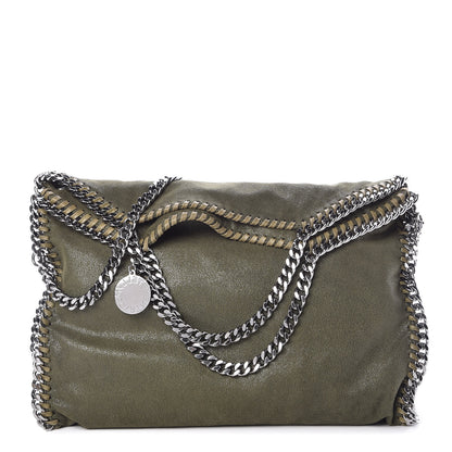 Stella McCartney Shaggy Deer Falabella Fold Over Tote Olive 1 of 8