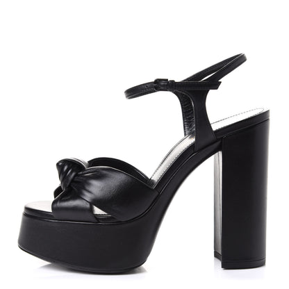 Saint Laurent Vendome Bianca 85 Platform Sandals 37.5 Black 1 of 11