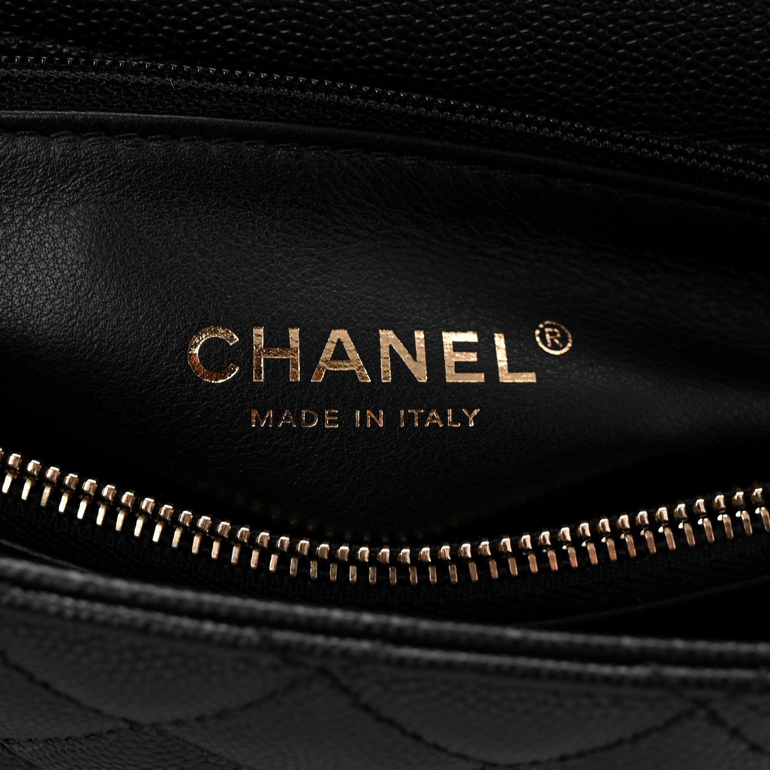 Chanel Caviar Lizard Embossed Quilted Small Coco Handle Flap Black 6 of 10