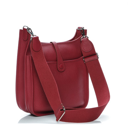 Hermes Taurillon Clemence Evelyne III PM Rubis 3 of 6