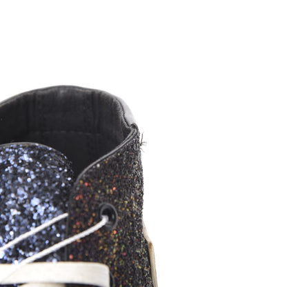 Saint Laurent Rubber Glitter Mens Bedford Hightop Sneakers 42 Multicolor 7 of 11
