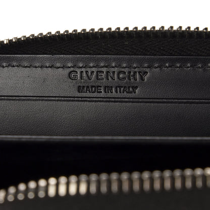 Givenchy Calfskin Logo Print Mini Zip Wallet Black 6 of 7